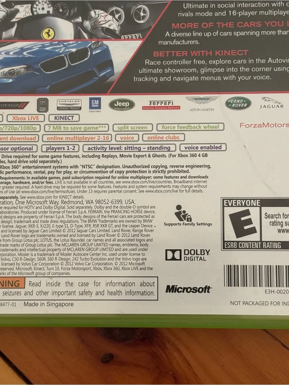 Xbox 360 Forza Motorsport 4 Essentials Edition Complete